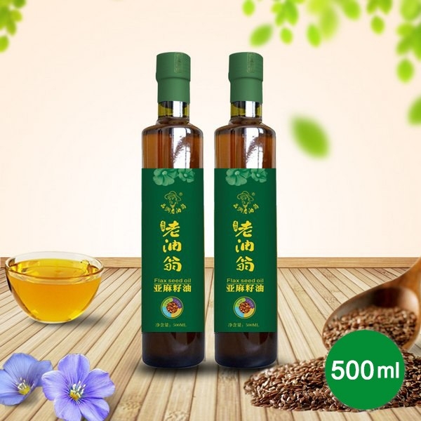 老油翁原味亚麻油500ml